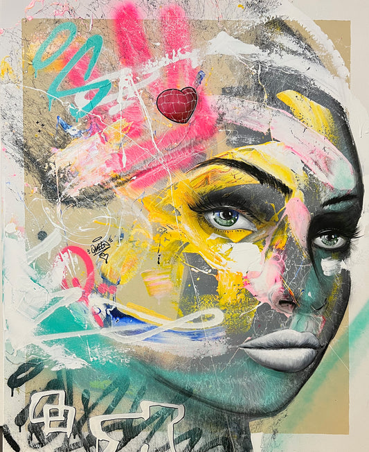 Girl abstract - 100cm x 81cm