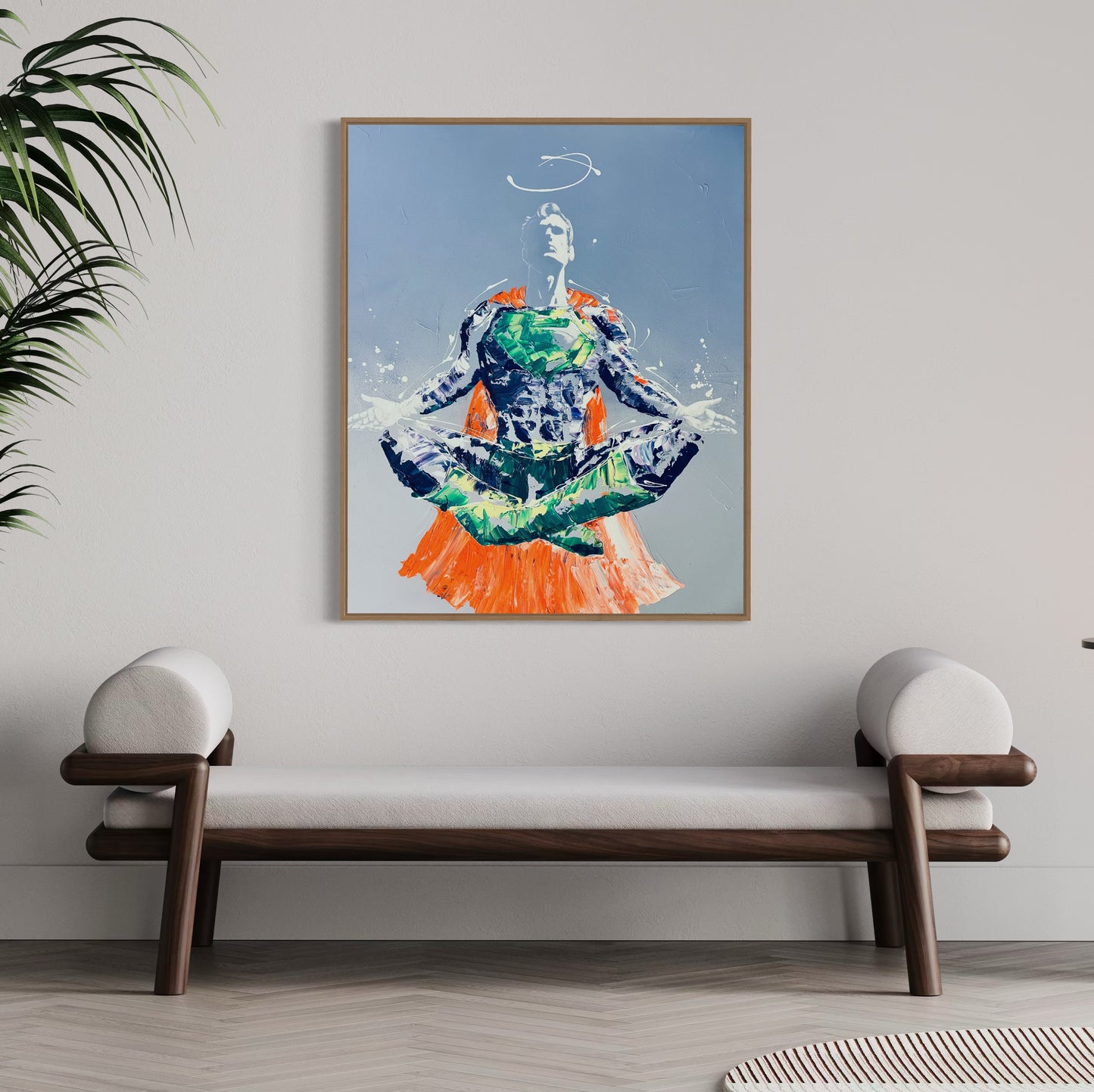 Superman meditation - 100cm x 81cm (Copie)