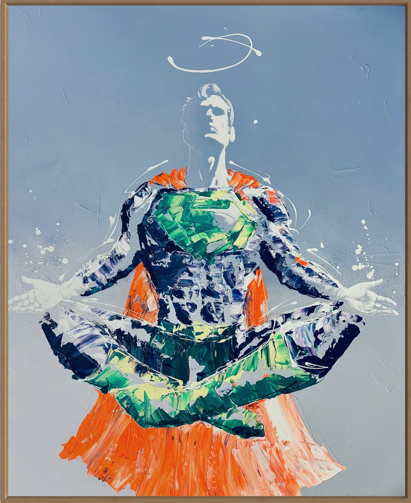 Superman meditation - 100cm x 81cm (Copie)